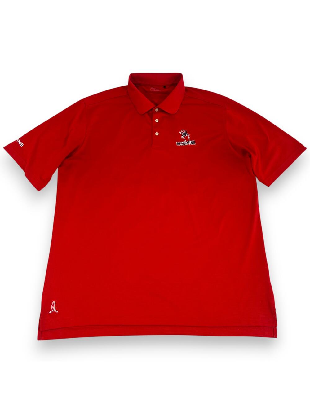 Richmond Spiders Mens XL Polo Shirt Ping Red 100% Polyester